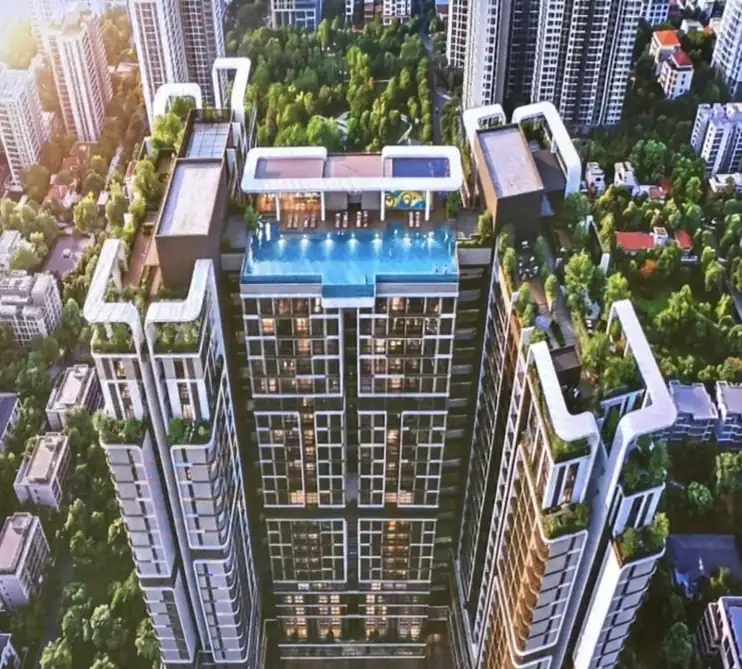 Happy One Elite – Tổng quan dự án căn hộ cao cấp mặt tiền Tam Bình 3 Phối cảnh minh họa tổng thể dự án căn hộ Happy One Elite mặt tiền đường Tam Bình, TP. Thủ Đức
